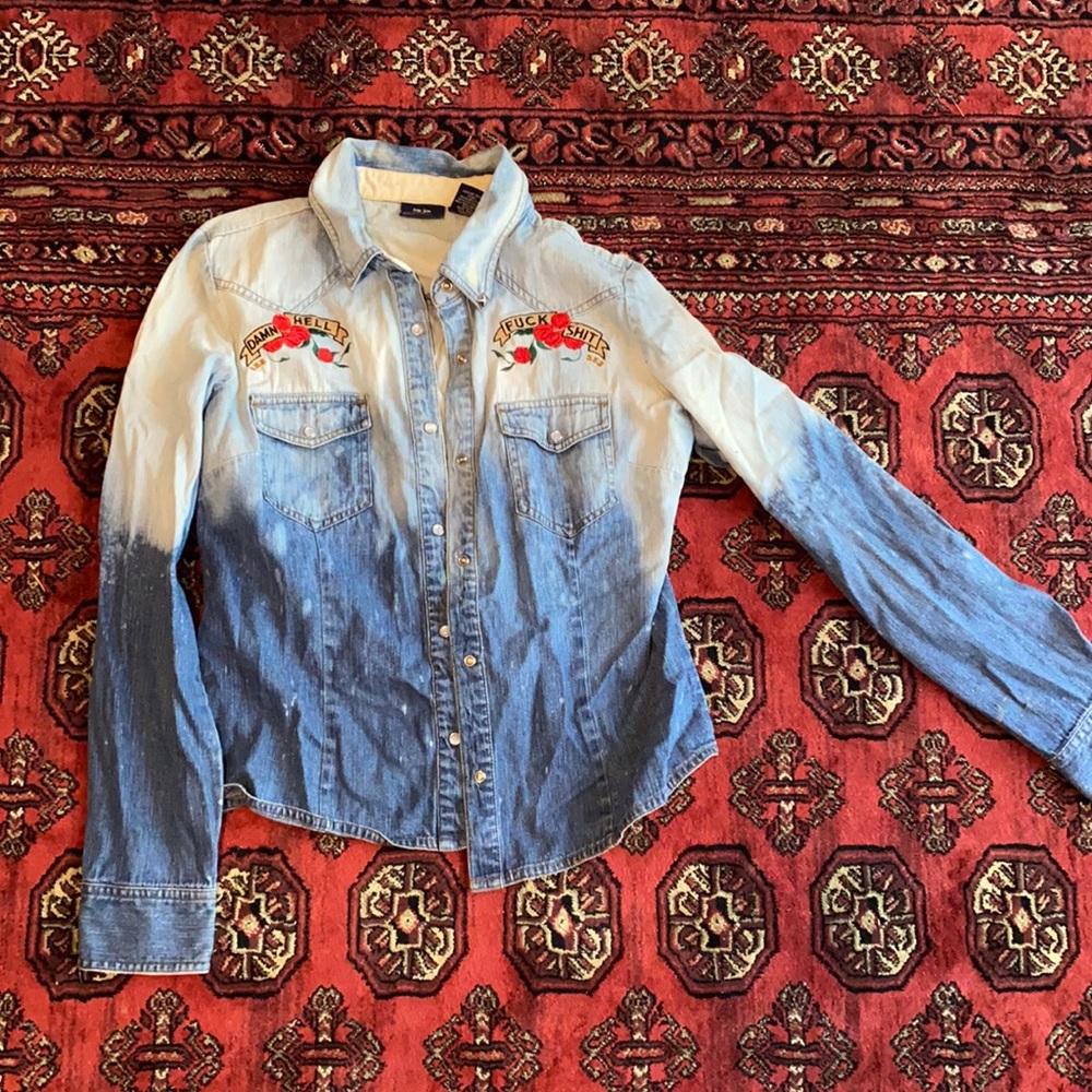 Upcycled button up